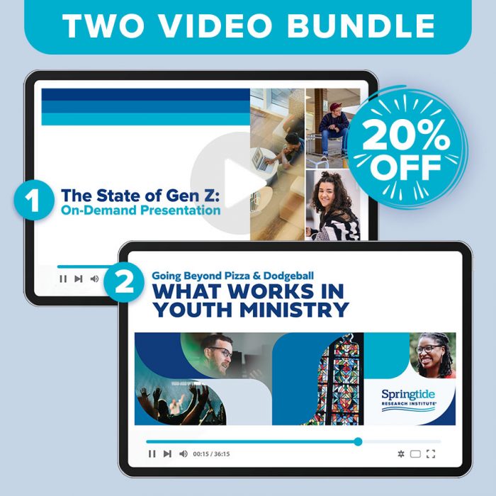 Bundle Going Beyond Pizza & Dodgeball: What Works in Youth Ministry video and reflection guide along with The State of Gen Z: On-Demand Presentation